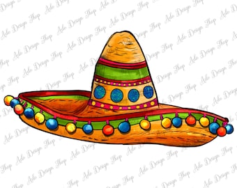 Sombrero Png Design Sublimation Design, Mexican Sublimation Png, Sombrero Sublimation Png, Viva Mexico Png, Instant Download