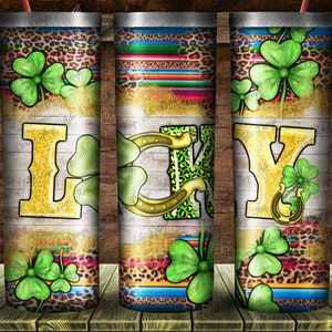 St. Patrick&#39;s Day Lucky Tumbler Png Sublimation Design, 20oz Skinny Tumbler Png,St. Patrick&#39;s Day Png,Tumbler Png,Lucky Tumbler Png Download