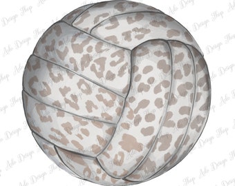 Leopard Volleyball Ball Png,Volleyball Png,Sports Clipart,Volleyball Ball Png,Volleyball Clipart,Png Sublimation Designs,Instant Download