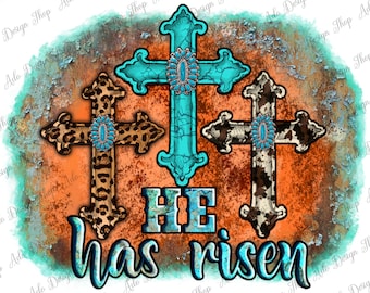 Western He Risen Angustiado Fondo Png, Ha Rİsen Png, Western Cross Png, Cross Png, Cowhide Cross Png, Descarga instantánea