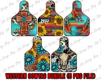 Western Cow Tag Bundle, Gemstone Cow Tag Png, Farm Life Cow Tag Png, Bull Skull Png,Cross Cow Tag Png,Sunflower Cow Tag Png,Instant Download