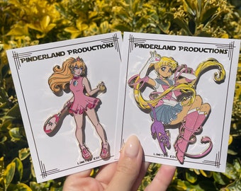 Sailor Moon & Princess Peach Fantasy Pins