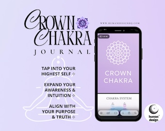 Kruinchakradagboek | Spiritueel werkboek, intuïtie, zelfreflectie (pdf-download)