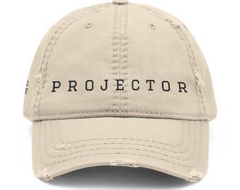 PROJECTOR embroidered distressed hat | vintage baseball cap