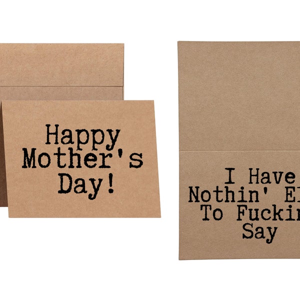 Inappropriate Mothers Day Cards Printable