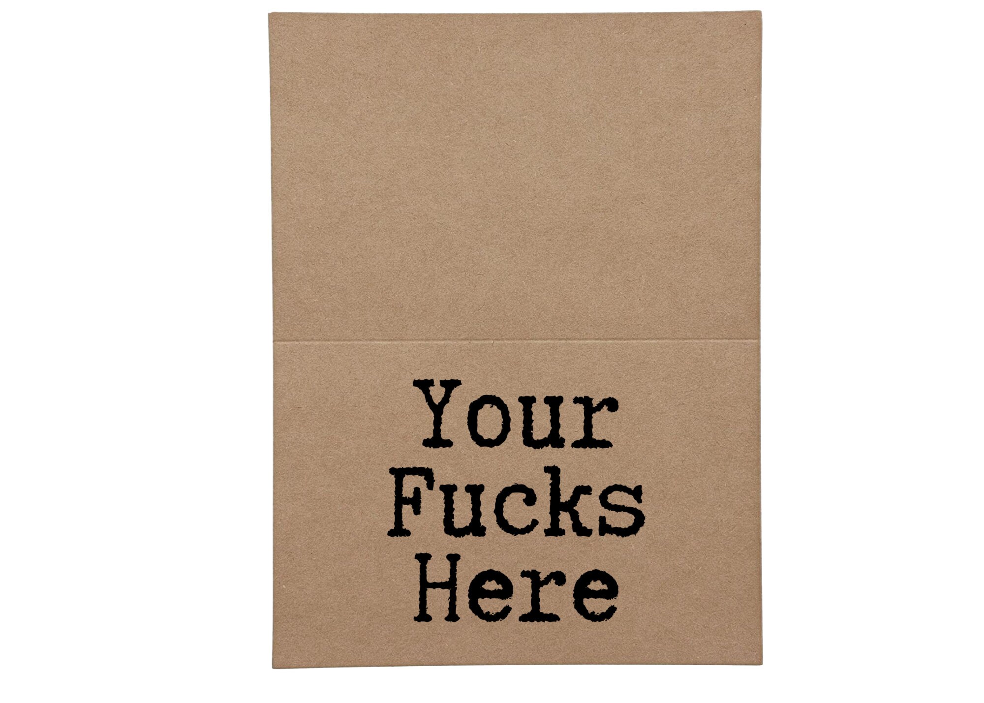 Create Your Own Inappropriate Card Greeting Card Inside and Outside ...