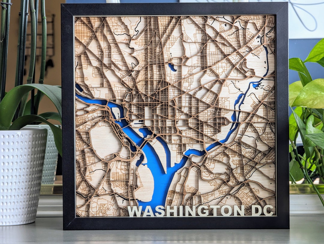 Wooden Layered 3D Map Customizable - Il 1080xN.5936294399 Fou8