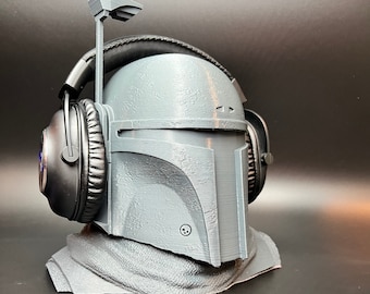 3D Printed Boba Fett Headphone Stand, Gaming Room Decor