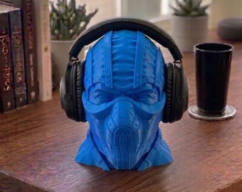 Soporte para auriculares con forma de personaje, soporte para auriculares, decoración de habitaciones, videojuegos, oficina, escritorio, busto para pintar, impresión 3D