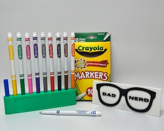 Personalized or Plain Marker Cap Holder for Small Fine Line