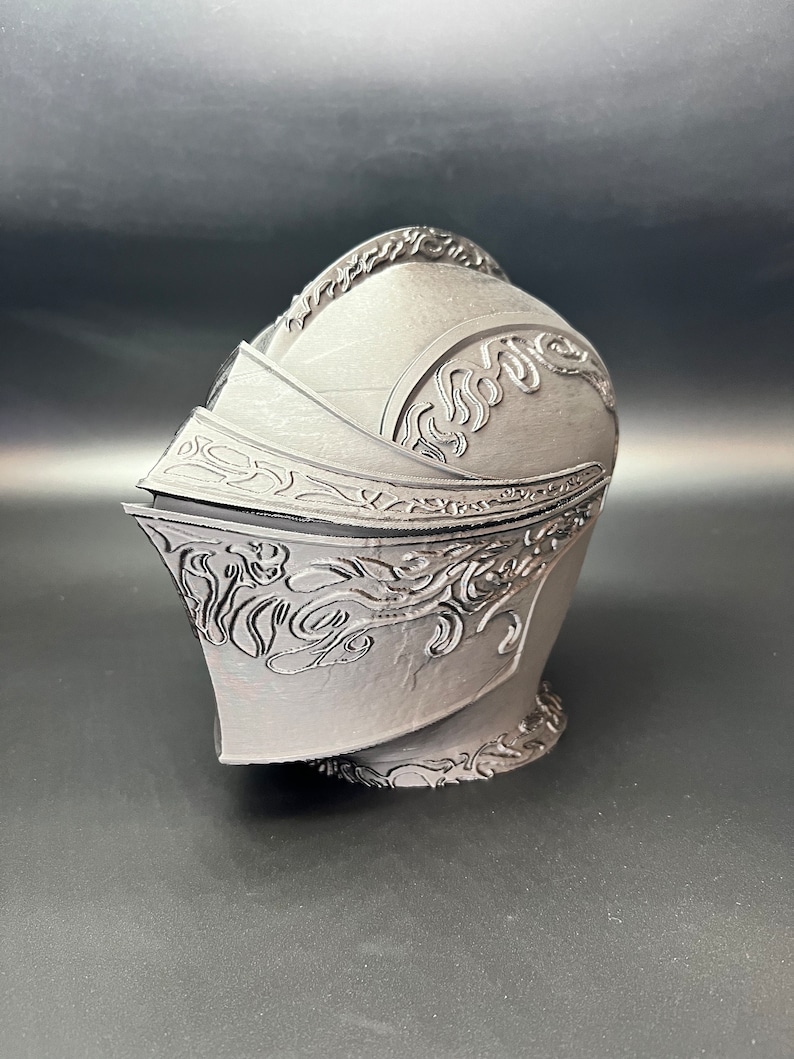 Drakeblood Knight Headphone Stand, Dark Souls Decor, 3D Printed Bust image 5
