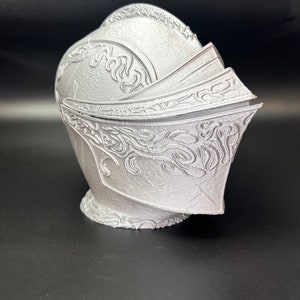Drakeblood Knight Headphone Stand, Dark Souls Decor, 3D Printed Bust image 6