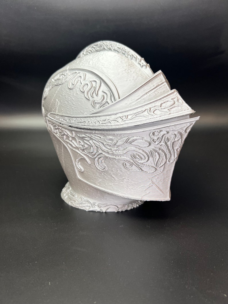 Drakeblood Knight Headphone Stand, Dark Souls Decor, 3D Printed Bust image 6