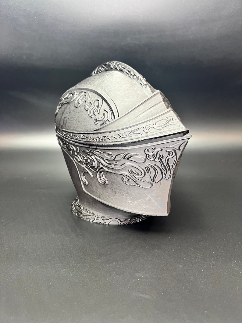 Drakeblood Knight Headphone Stand, Dark Souls Decor, 3D Printed Bust image 8