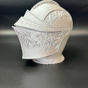 Drakeblood Knight Headphone Stand, Dark Souls Decor, 3D Printed Bust image 10