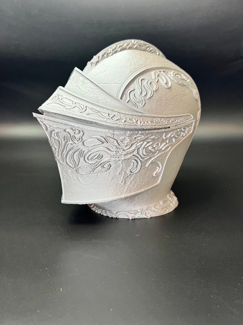 Drakeblood Knight Headphone Stand, Dark Souls Decor, 3D Printed Bust image 10