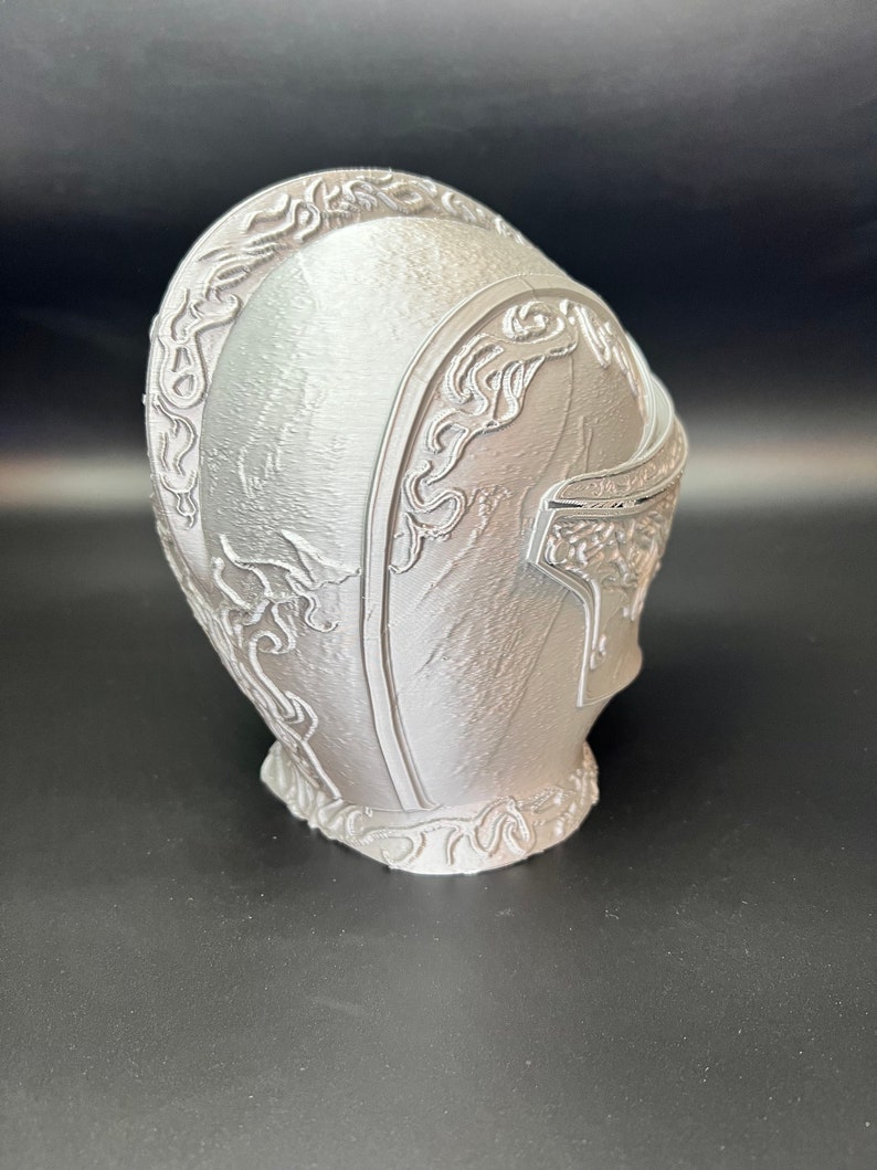 Drakeblood Knight Headphone Stand, Dark Souls Decor, 3D Printed Bust image 7