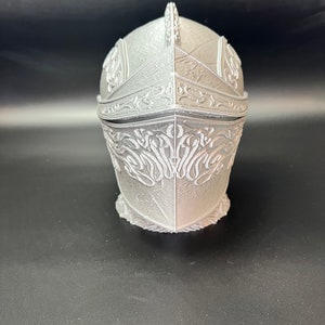 Drakeblood Knight Headphone Stand, Dark Souls Decor, 3D Printed Bust image 9