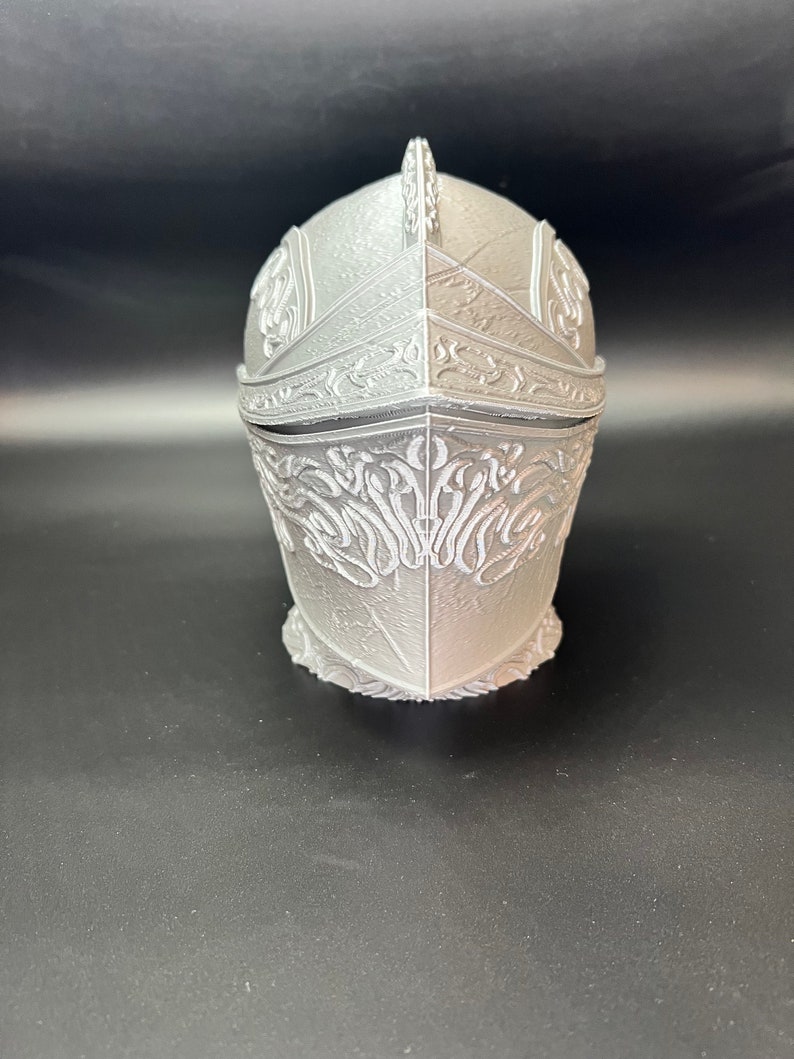 Drakeblood Knight Headphone Stand, Dark Souls Decor, 3D Printed Bust image 9