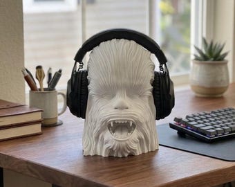 3D Printed Chewbacca Headphone Stand, Star Wars Decor