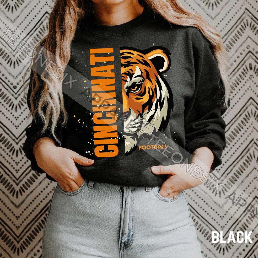 Cincinnati Football Sweatshirt, Retro Cincinnati Football Crewneck