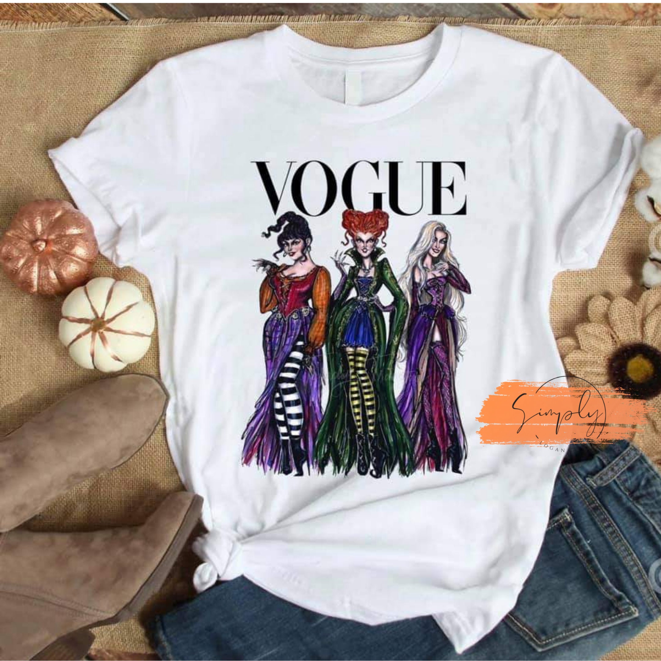 Vogue Sanderson Sisters Adult T Shirt Hocus Pocus Etsy