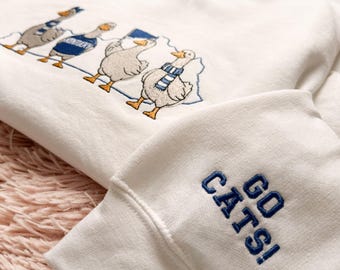 Sudadera con bordado de Goose Kentucky / Cuello redondo para el día del juego