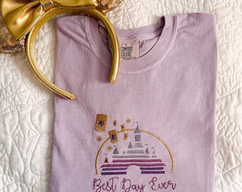 Camisa de princesa bordada / Camiseta del parque temático "Day Ever"