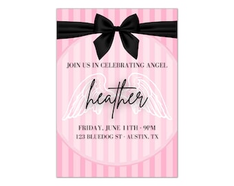 Victoria's Secret Invitation - Birthday - Bachelorette - Enagement - Celebration - Printable - Instant Download