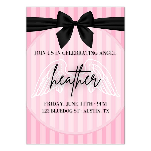 Victoria's Secret Invitation - Birthday - Bachelorette - Enagement - Celebration - Printable - Instant Download