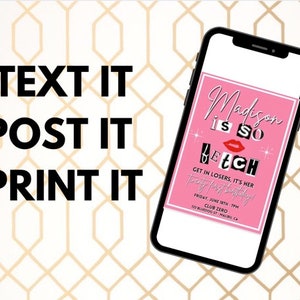 Mean Girls Birthday Invitation: Editable 2000s Theme Template image 3