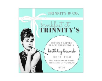 Breakfast at Tiffany's Invitation Breakfast at - Etsy