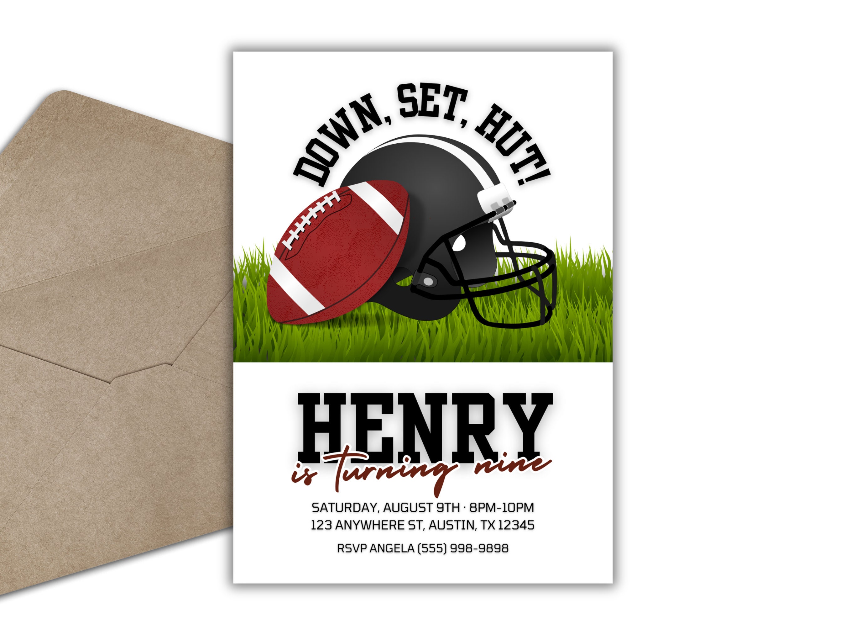 Blank Football Invitations Blank Football Invitations