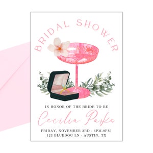 bridal shower invitation instant download, engagement party invitation template, bridal invitation, editable template, she said yes- coupe