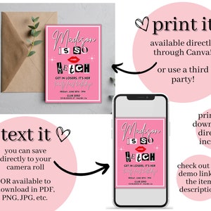 Mean Girls Birthday Invitation: Editable 2000s Theme Template image 2