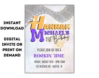 Hannah Montana Birthday Invitation: Editable 2000s Theme (Digital Download)