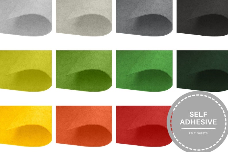 Self Adhesive Felt Sheet, Peel & Stick Acrylic Craft Felt, Sticky