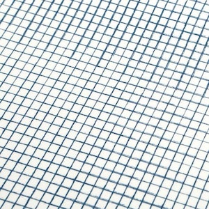 Feuilles de tissu en coton auto-adhésives A4, tissu autocollant à carreaux bleus