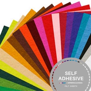 Skin Tone Self-Adhesive Felt Sheets (Pack of 18) Craft Supplies