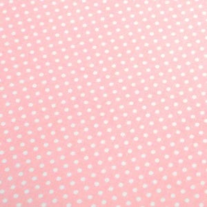 Self-Adhesive A4 Cotton Fabric Sheets, Pink Polka Dot Sticker Fabric