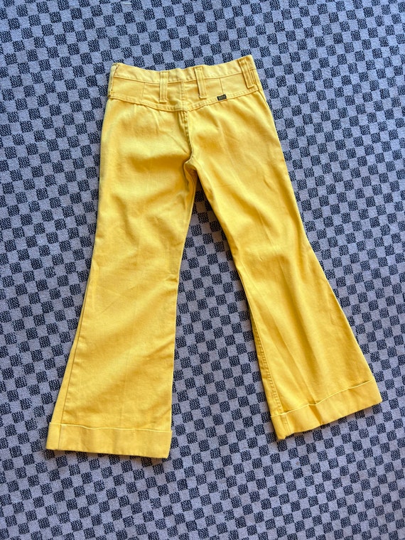 Vintage Maverick 70’s butter yellow bell bottoms flar… Gem