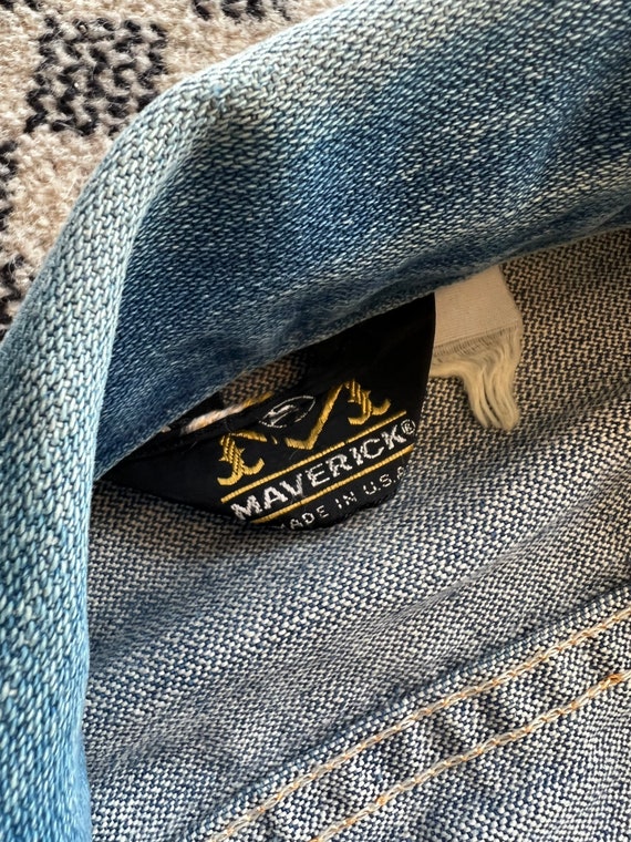 Vintage 70’s Maverick men’s denim jacket - image 2