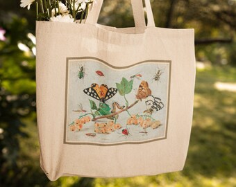 Tote Bag Aesthetic | Cute Tote Bag | Eco Tote Bag | Cute Handbag | Tote Bag Art | Gift for her | Gift for mom | Gift for friend