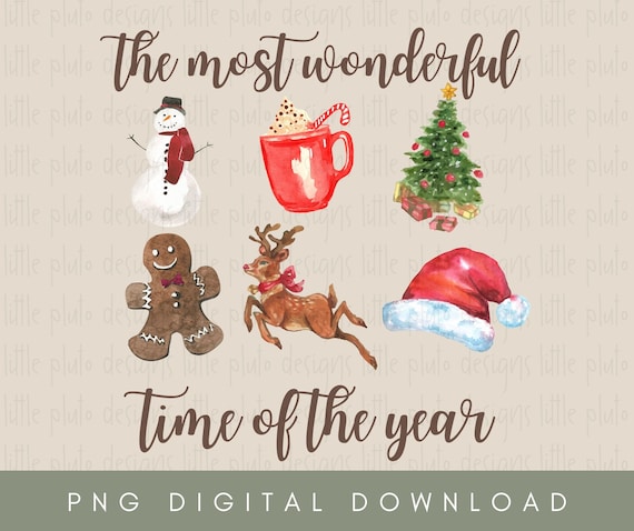 Christmas Sublimation PNG Design | Merry Christmas Download | Christmas Lights PNG for Sublimation | Holiday Sublimation Designs Download