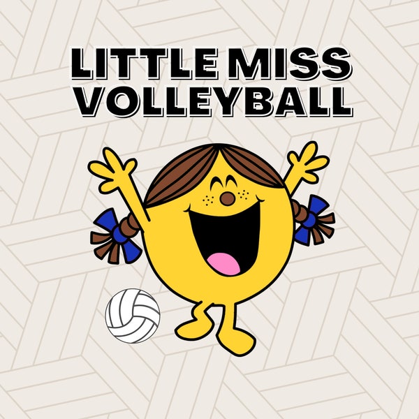 Petite Miss PNG | | de conception de sublimation de volleyball | de little miss volleyball | de Little Miss Sports | DTG | d’images clipart | de conception de la PNG d’automne Sublimer