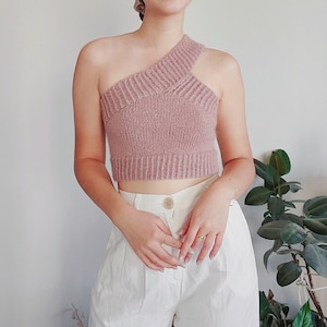 Another One Shoulder Top - Knitting Pattern