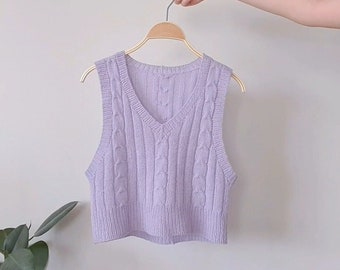 Another Cable Vest - Knitting Pattern