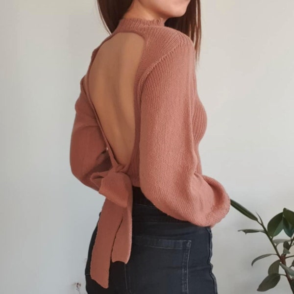 Another Open Back Top - Knitting Pattern
