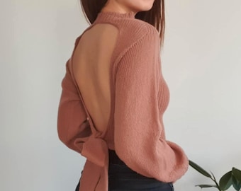 Another Open Back Top - Knitting Pattern