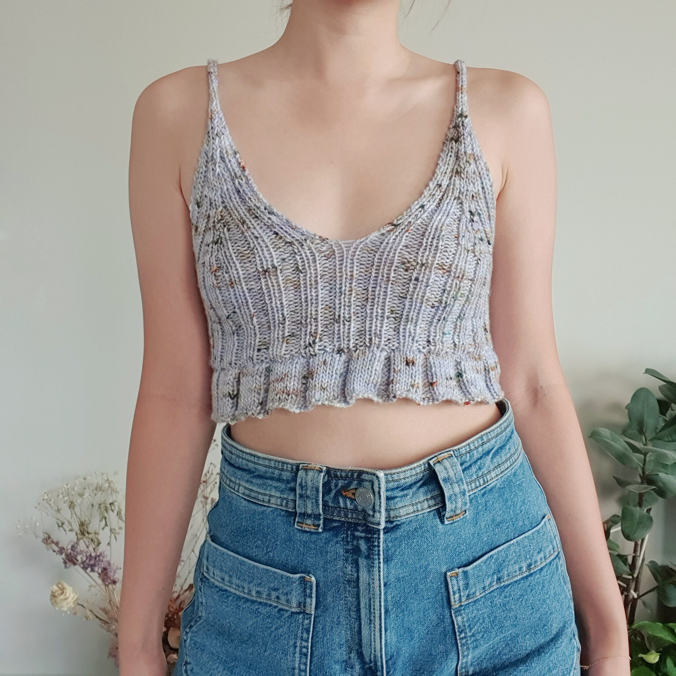 Another Frilly Cami Knitting Pattern - Etsy